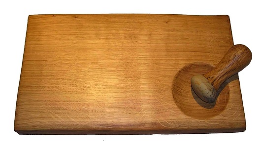 Oak Pestle and Mortar Board