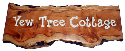 Yew Tree Cottage sign